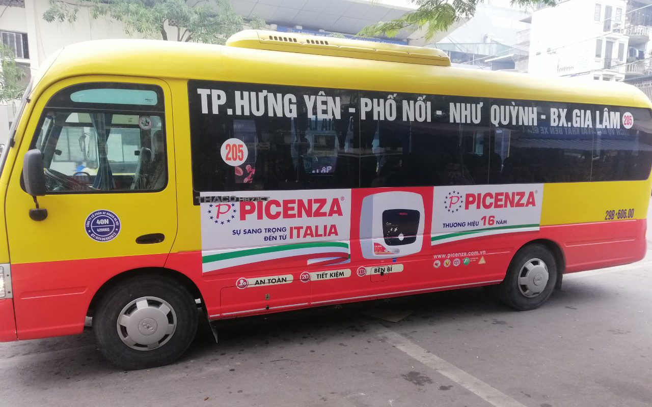 Quảng cáo xe bus tuyến 205 - Xe bus Hà Nội